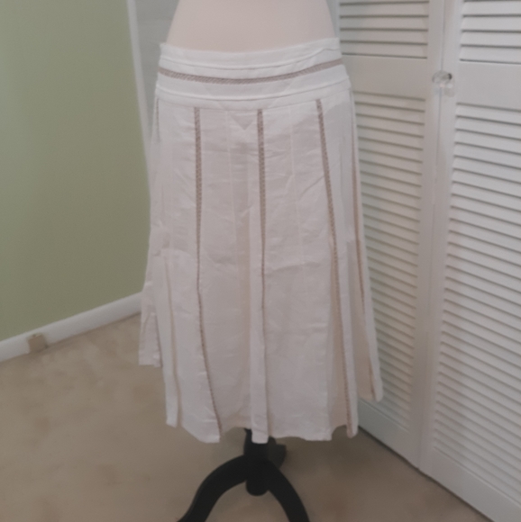 John paul richard linen blend skirt sz 8 *5 - Picture 5 of 6
